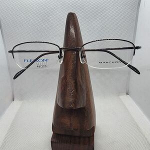 NWOT Marchon Flexon Select Java Brown Prescription Glasses Frames